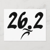 marathon van 26.2 briefkaart (Voorkant)