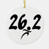 marathon van 26.2 keramisch ornament (Voorkant)