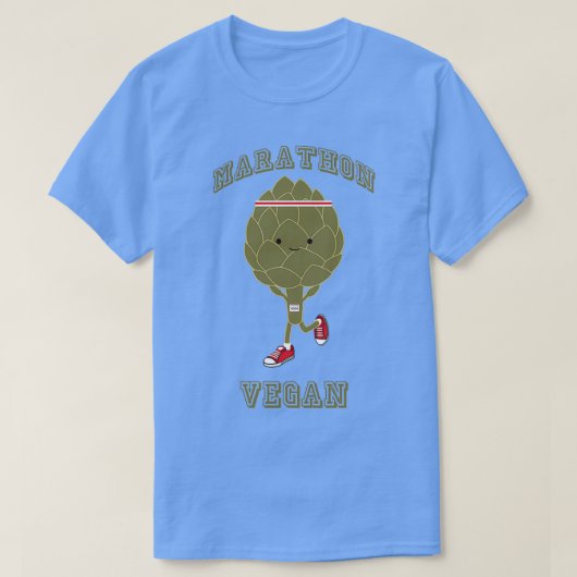 Marathon Vegan retro-artichoke T-shirt (Design voorkant)