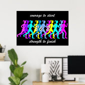 marathon voor vrouwen poster (Thuiskantoor)