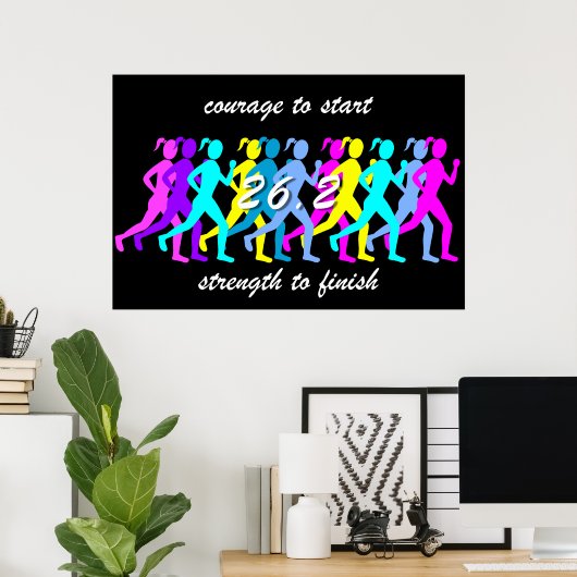 marathon voor vrouwen poster (Thuiskantoor)