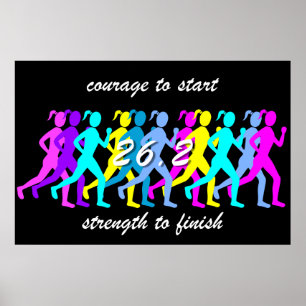marathon voor vrouwen poster