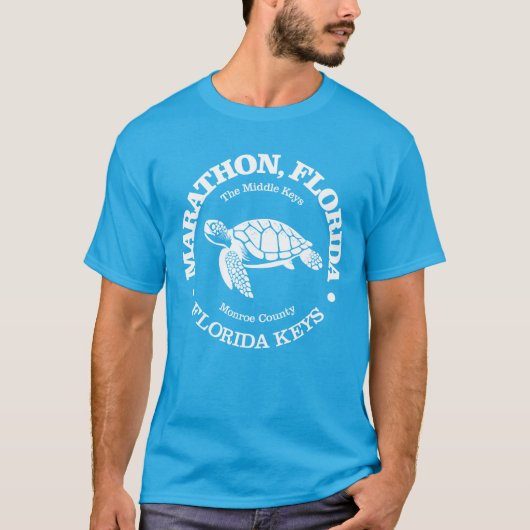 Marathon (zeeen schildpad) t-shirt (Voorkant)