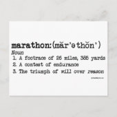 Marathondefinitie Briefkaart (Voorkant)