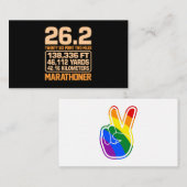 Marathoner Half Marathon Runner Running Lover Grap Informatiekaartje (Voorkant / Achterkant)