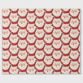 Marathoner Santa Funny Bold Sport Kerstfeest Cadeaupapier (Vlak)