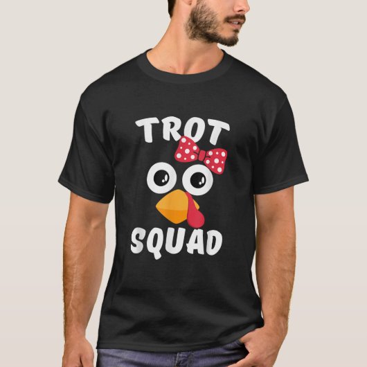 Marathonkous met de Thanksgiving van de Turkse tro T-shirt (Voorkant)