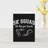 Marathonloop 5K race dag ie Squad grappige vriend Kaart (Gele Bloem)