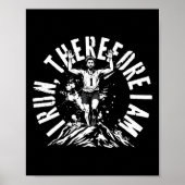 Marathonlopen Ik loop, dus ik ben een Poster (Voorkant)