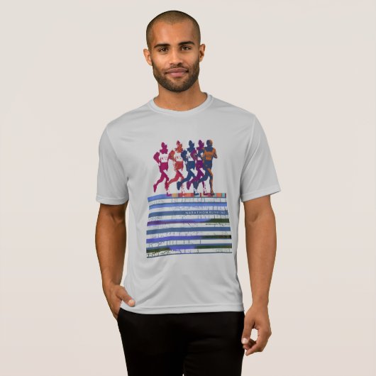 Marathonlopen. T-shirt (Voorkant volledig)