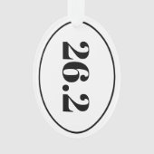 Marathonloper 26.2 Ovaal Keepsake Gold Ornament (voorkant)