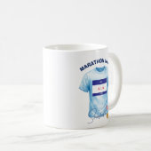 Marathonloper Afmaker Cadeau Koffiemok (Voorkant rechts)
