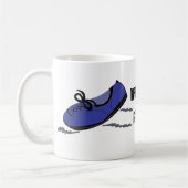 Marathonloper - Blauwe hardloopschoenen Koffiemok (Links)