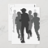 marathonloper briefkaart (Voorkant / Achterkant)