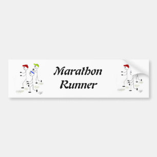 Marathonloper Bumpersticker