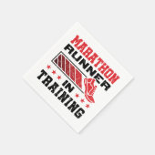 Marathonloper in opleiding servet (Hoek)