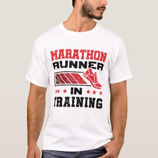 Marathonloper in opleiding t-shirt (Voorkant)