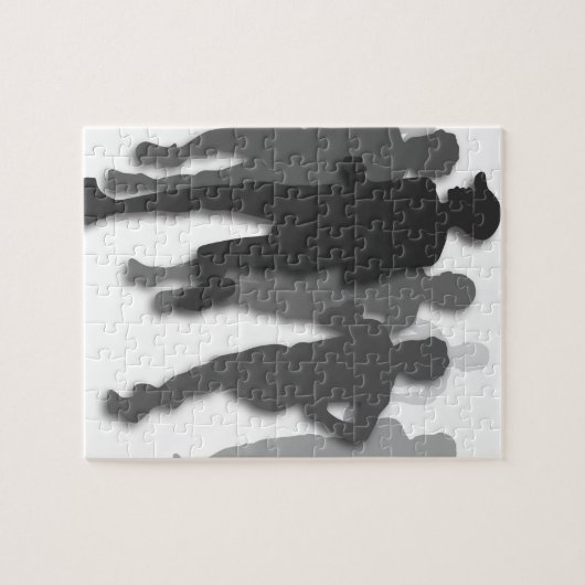 marathonloper legpuzzel (Horizontaal)