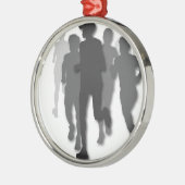 marathonloper metalen ornament (Links)