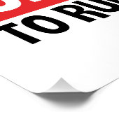 Marathonloper om het even welke Idioot kan lopen Perfect Poster (Hoek)