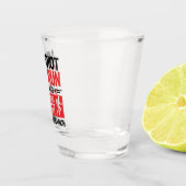 Marathonloper om het even welke Idioot kan lopen Shot Glas (Rechts)