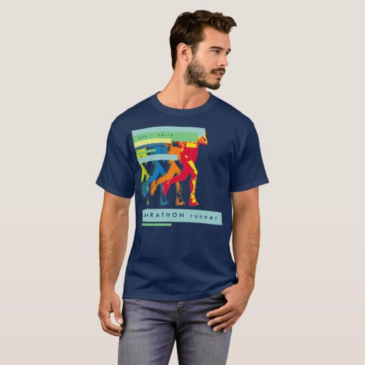 marathonloper t-shirt (Voorkant volledig)
