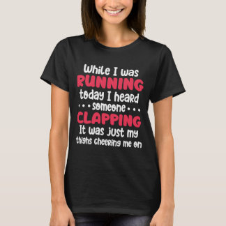 Marathonloper terwijl ik vandaag bezig was t-shirt