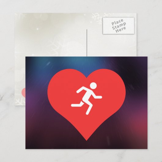 Marathons Pictogram Briefkaart (Voorkant / Achterkant)