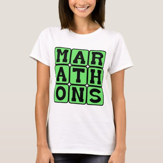 Marathons, Prestatie van hardloper T-shirt (Voorkant)