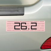 marathonsticker voor vrouwen 26.2 of 13.1 bumpersticker (Op auto)