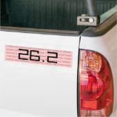 marathonsticker voor vrouwen 26.2 of 13.1 bumpersticker (Op Truck)