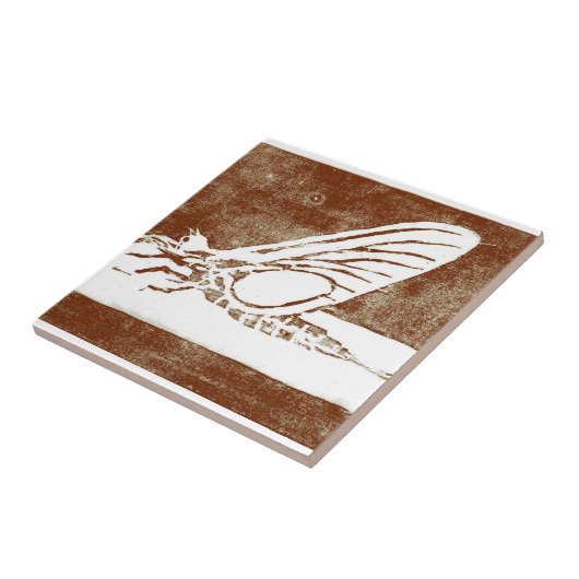 marathonvlieg tegeltje (Zijkant)