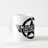 Maraton "Black Star", Mug (White) Koffiemok (Voorkant links)