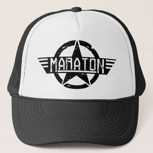 Maraton "Black Star", Truckster Cap Trucker Pet (Voorkant)