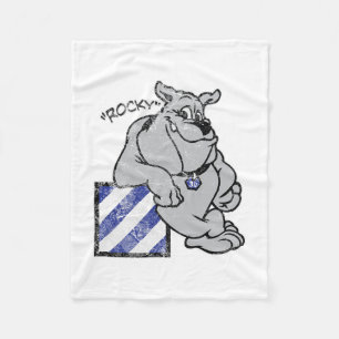 Marauder 3e Infanteriedivisie Rocky The Bulldog Fleece Deken
