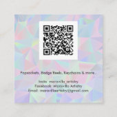 Maravilla Kunstenaarschap Vierkante Visitekaartje (Achterkant)