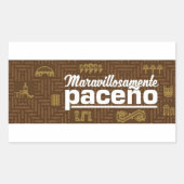 Maravillosamente paceño rechthoekige sticker (Voorkant)