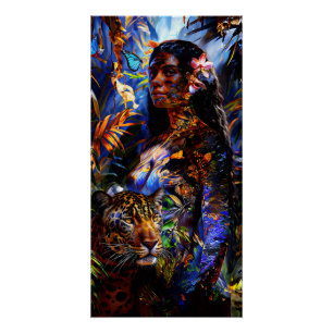 "Marayuna" - Bospalet - Vrouwen in het Amazonegebi Perfect Poster