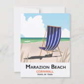 Marazion Beach Cornwall reisposter (Achterkant)