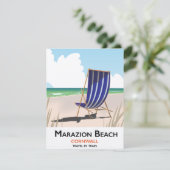 Marazion Beach Cornwall reisposter (Staand voorkant)