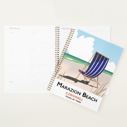 Marazion Beach Cornwall reisposter Planner (Display)