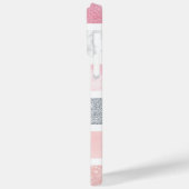 Marbal en Roze glitter iPhone 14 Pro Max hoesje (Achterkant / Links)