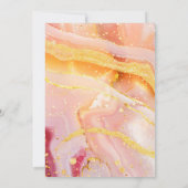 Marbel Gold Glitter Bachelorette Bingo Party Game Kaart (Achterkant)