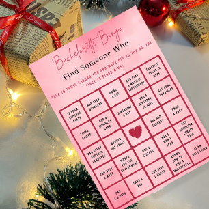 Marbel Gold Glitter Bachelorette Bingo Party Game Kaart