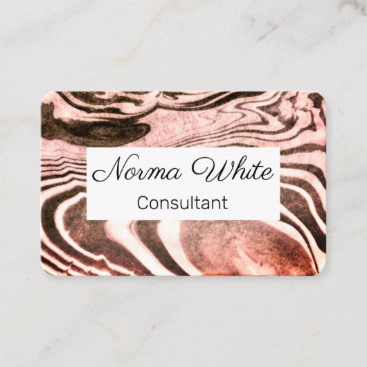 Marbeled Visitekaartje (Voorkant)