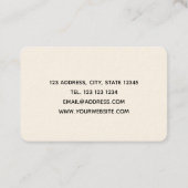 Marbeled Visitekaartje (Achterkant)