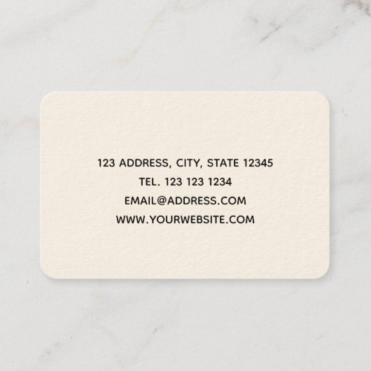 Marbeled Visitekaartje (Achterkant)