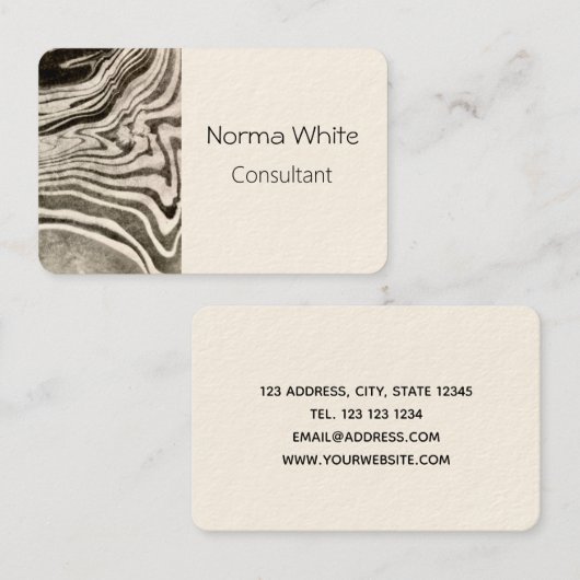Marbeled Visitekaartje (Voorkant / Achterkant)