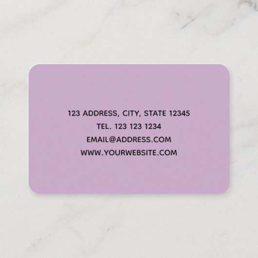 Marbeled Visitekaartje (Achterkant)