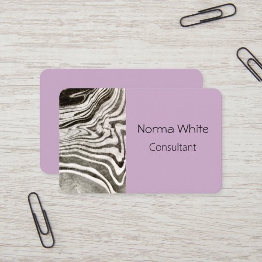 Marbeled Visitekaartje (Voorkant / Achterkant in situ)